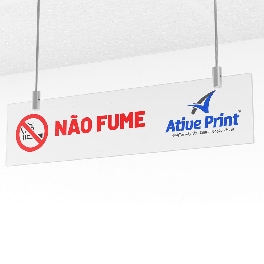Placa de sinalização pvcAtive Print • Gráfica Rápida • Comunicação Visual
